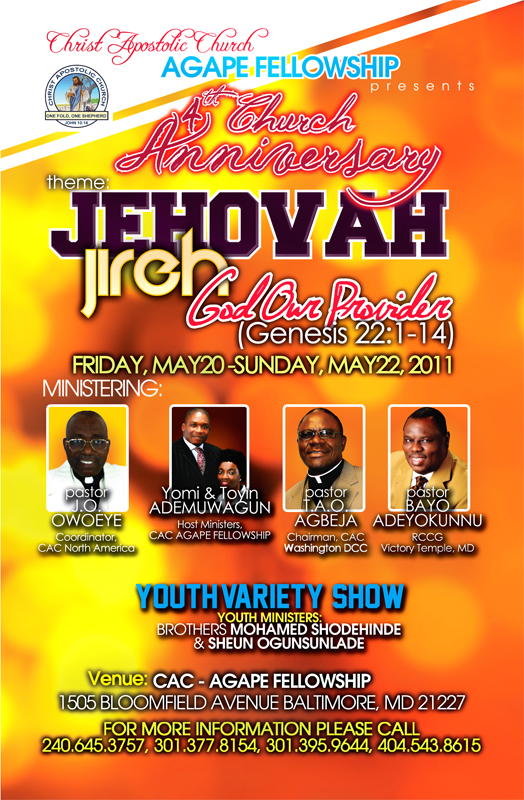 4th CAC Agape Fellowship Anniversary